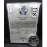 1992 Liberia 10 dollar silver proof Richardo Patrese