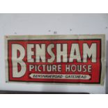 40" x 20" original 1930's Bensham Picture House poster