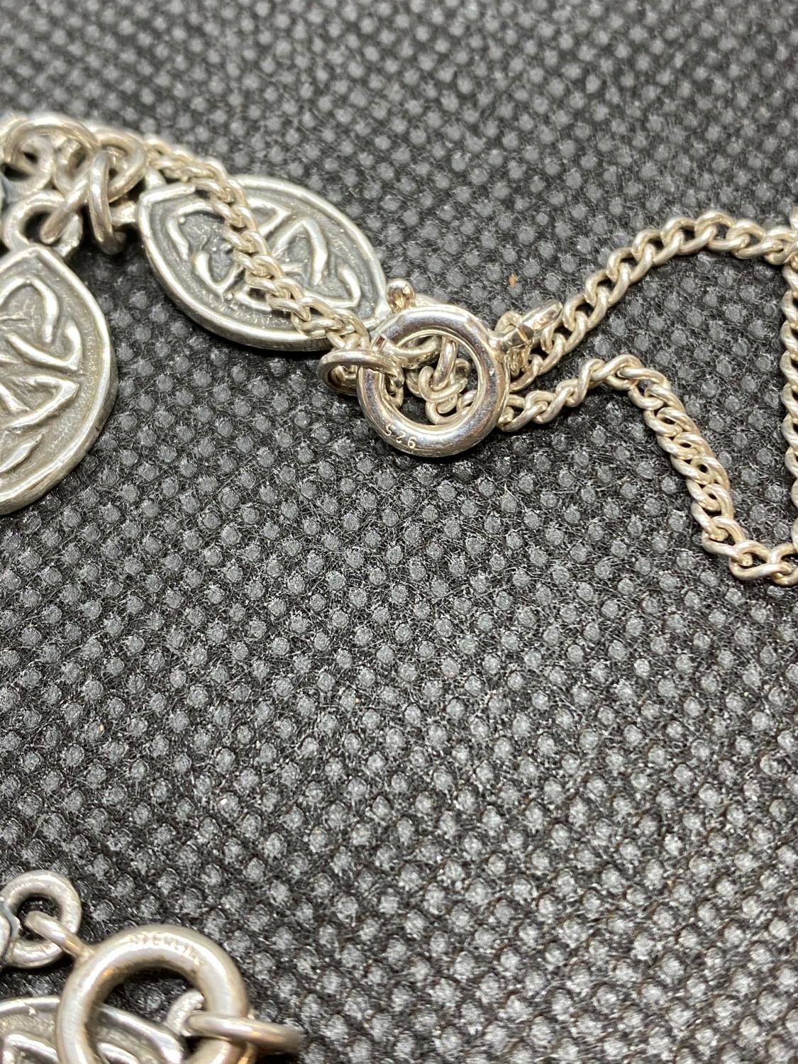 Vintage Celtic design bracelet and necklace 26 g in total - Image 2 of 2