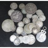 Bag of 38x pre-1920 silver coins