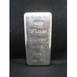 1kg bar of fine silver 999