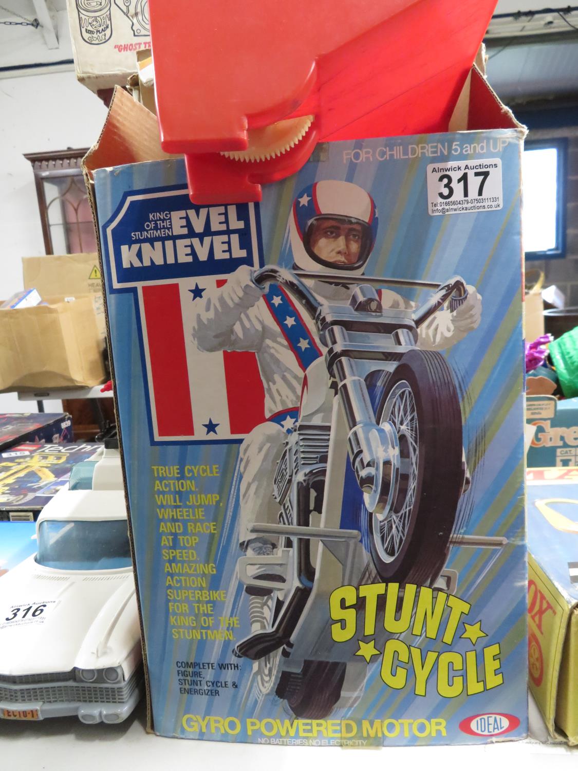 Evil Knievel Stunt Cycle boxed