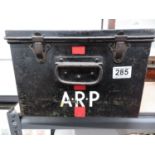 ARP metal first aid box containing all of the medical items