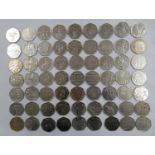 63 various 50p coins