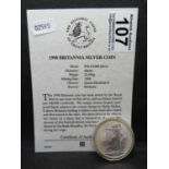 Britannia silver coin 1998 1oz