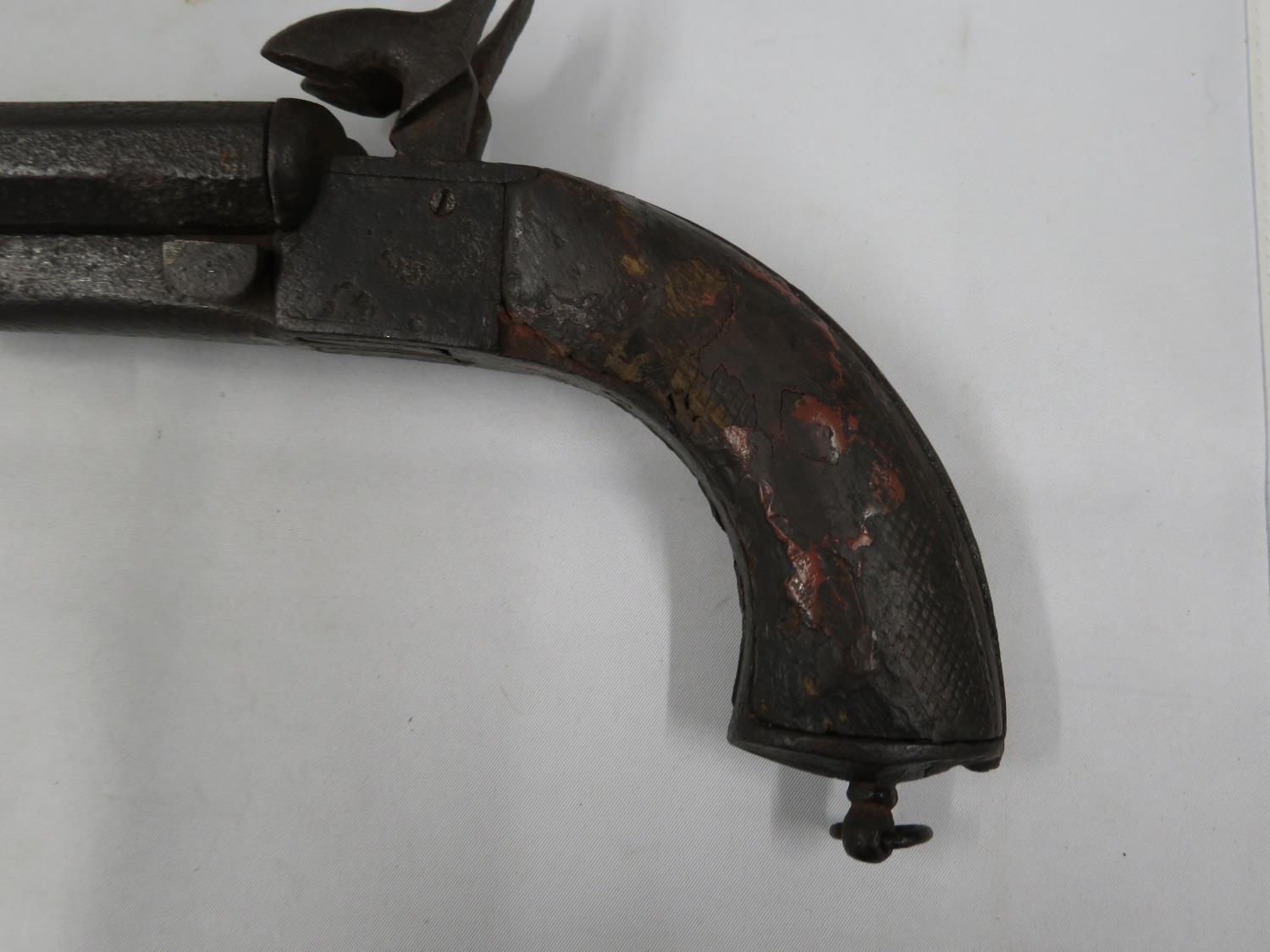 Early percussion pistol - Image 2 of 3