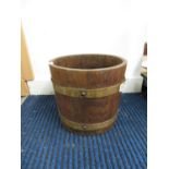 RA Lister wooden banded planter