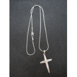 Silver chain with cross