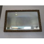 Gilt framed mirror 20" x 12"