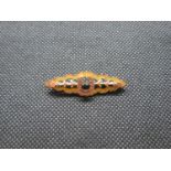 Victorian 9ct Lucky Horseshoe brooch