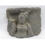 Very early 14thC possibly Persian stone carving 4" wide