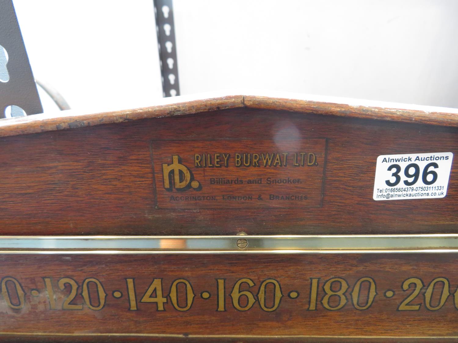 Riley Burwat Billiard and Snooker scoreboard 3' long - Bild 2 aus 2