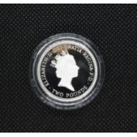 UK 1995 WWII silver proof £2 coin