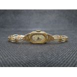 9ct gold watch and strap Invicta