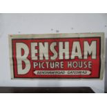 40" x 20" original Bensham picture house poster