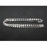 Sunburst link silver chain 925 17.5" 6.9g