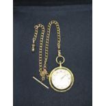 Modern pocket watch and chain
