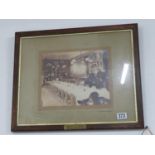 12" x 10" photo of Officer's Mess Royal Scots Grays by NCO's of the First Lifeguards