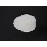 White jade icon- excellent detail 2.5" long