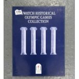 Swatch historical Olympic Games watch collection in folder - mint condition