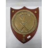 11" plaque for Commander Cruiser Destroyer Flotilla of the US Atlantic fleet cast in brass