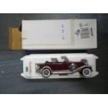 Franklinn Mint large 1930 DEUSEMBERG J DENHAM roadster