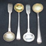 4x silver jam spoons 49g