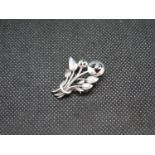 Silver Mackintosh brooch