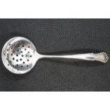 Silver sugar sifter spoon by Joseph Gloster Birmingham 1975 24g