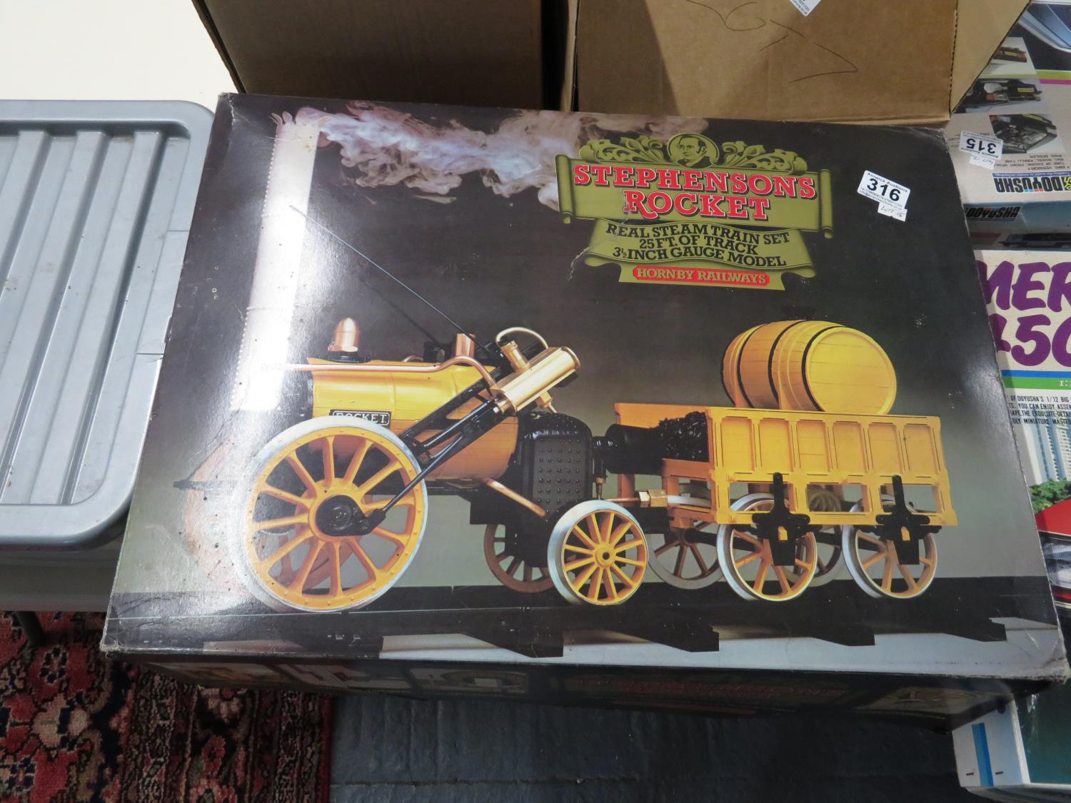 Hornby Stephenson's Rocket boxed with track