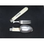 Folding knife and fork