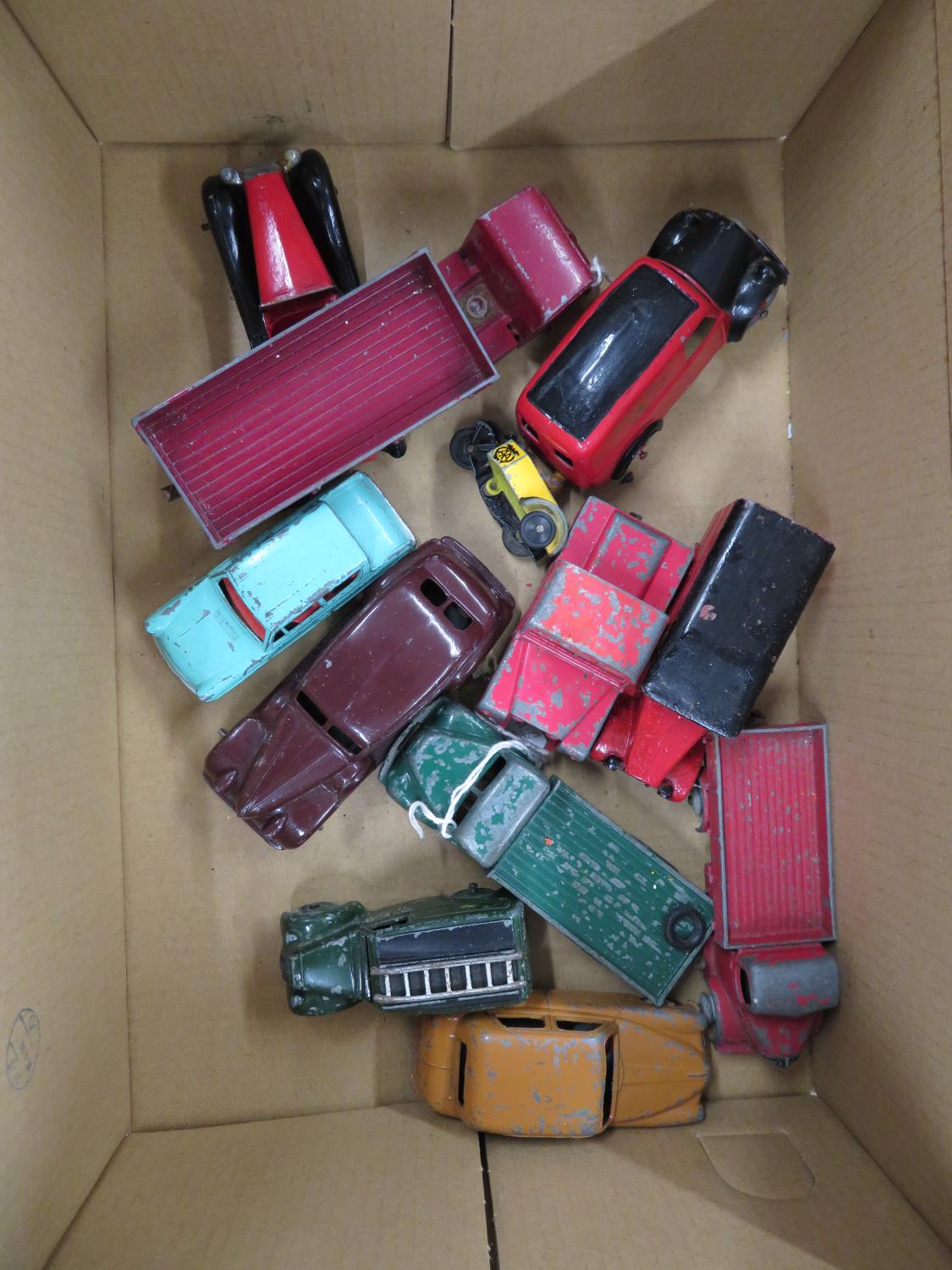 Box of 12x Early Dinky toys