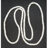 Opera length rope of freshwater culture pearls 30"