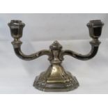 Foreign HM silver candelabra 307g