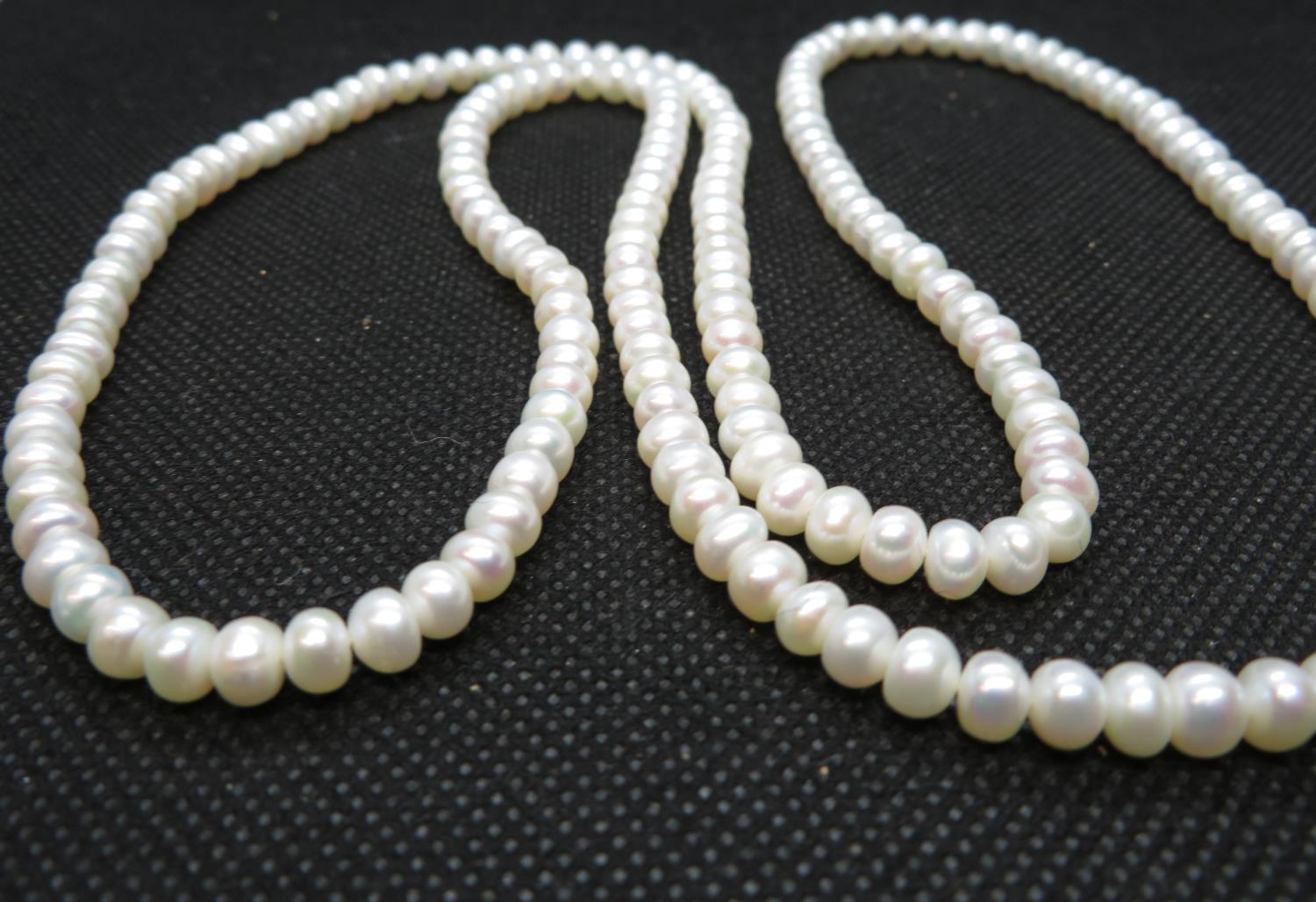 Opera length rope of freshwater culture pearls 30" - Image 2 of 2