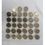 Collection of 33x £2 coins two tone style