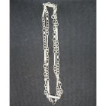 HM silver fancy link chain 28" 22.5g
