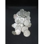 Bag of pre 1947 silver coins