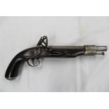 Ketland and Co flintlock pistol probably military marked GR and barrel stamped in four places with