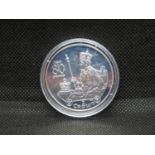Silver 1 crown 2006 Isle of Man coin in capsule