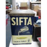 Sifter Sam salt tin 10" excellent condition