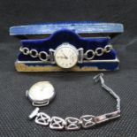 2x old lady's watches in original box - 1x is Lancyl 5 jewel working and 1x un-named not working