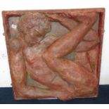 35" square plaster sculpture from 1950' or 1960's - see photos for details