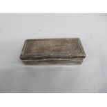 HM English silver tobacco box 107g