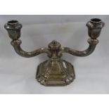 307g silver unfilled candelabra foreign HM