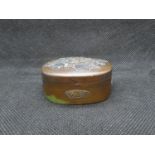 Japanese bronze pill box