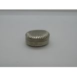 Very rare Newcastle silver patch box Thomas Watson in shell form 1795C