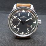 IWC Military wristwatch dial refurbished and replaced with military design - original movement