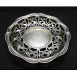 Antique HM 1907 Birmingham silver pin dish