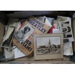 Box of photos of ethnic Zulu, Indian and other pieced inc. Crime Era Dennis Wheatly first edition